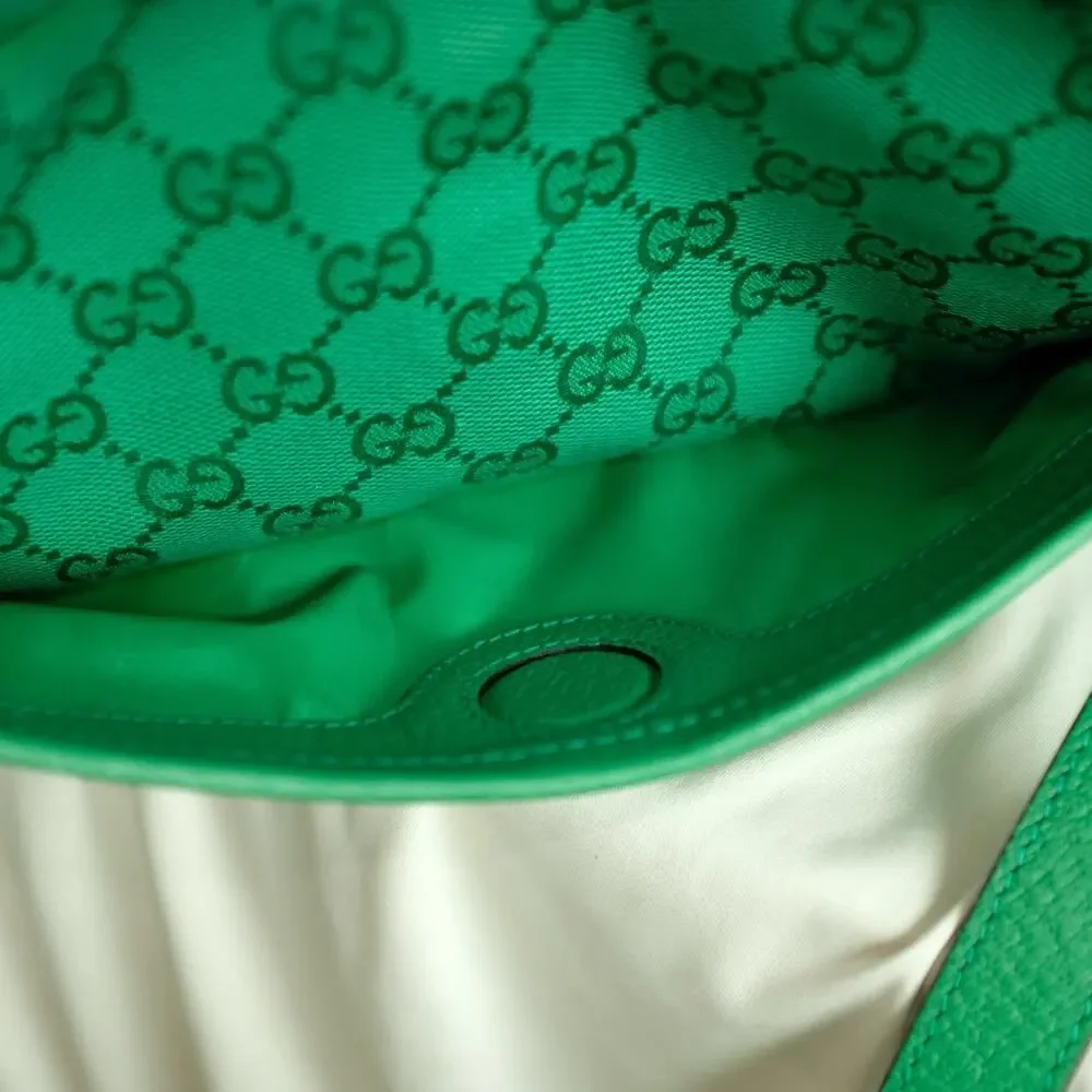 Gucci GG Crystal Mini Crossbody - Green Canvas